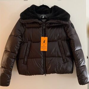 SAVE THE DUCK Black Puffer Jacket